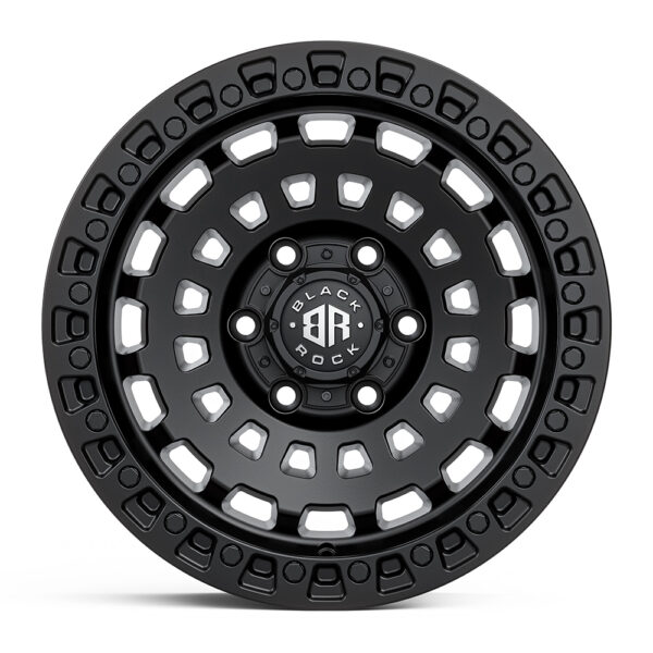 BLACK ROCK HEX SATIN BLACK 4X4 RIMS FOR OFF-ROAD TRUCK SUV 4WD