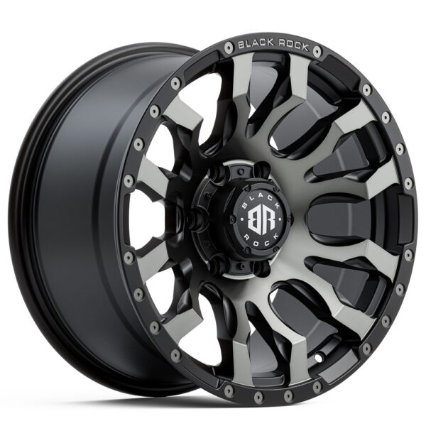 BLACK ROCK VULCAN MATTE BLACK TINTED 4X4 RIMS FOR OFF-ROAD TRUCK SUV 4WD INCH 16 INCH 17 inch 18 inch