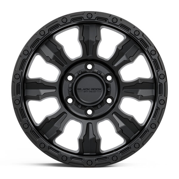 BLACK ROCK VENTURE SATIN BLACK 4X4 RIMS FOR OFF-ROAD TRUCK SUV 4WD 17 INCH 18 INCH 20 INCH