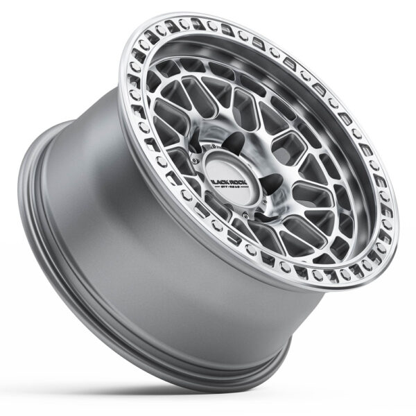 4x4 Wheels Black Rock Fury Silver Machined | Black Rock Off-road