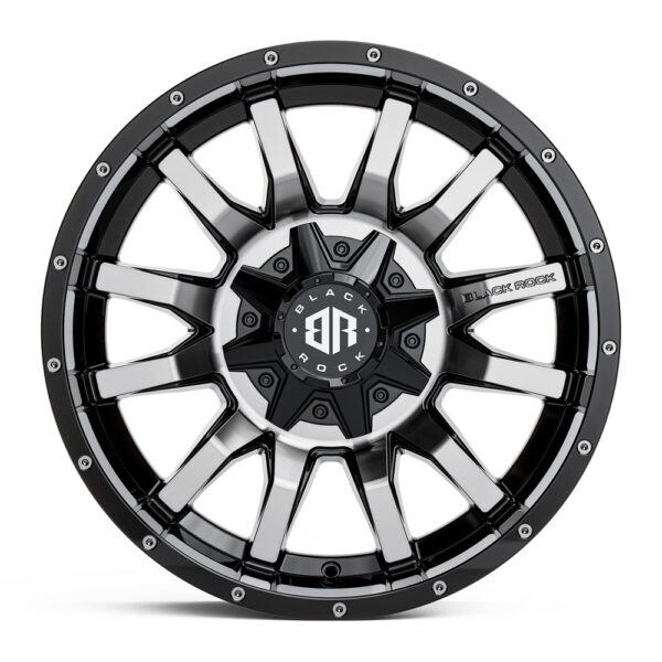 BLACK ROCK PREDATOR GLOSS BLACK TINTED 4X4 RIMS FOR OFF-ROAD TRUCK SUV 4WD 17 INCH 20 INCH 22 INCH