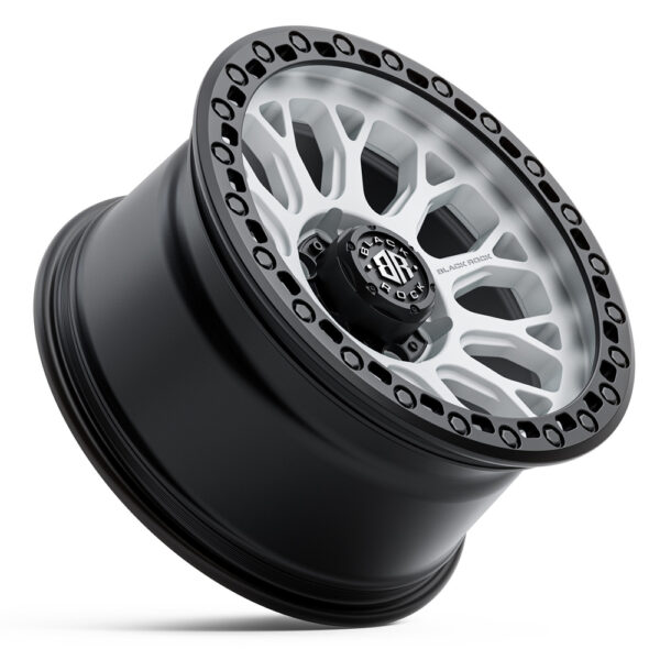 BLACK ROCK SPIDER SATIN WHITE BLACK RING 4X4 RIMS FOR OFF-ROAD TRUCK SUV 4WD 17 INCH 18 INCH