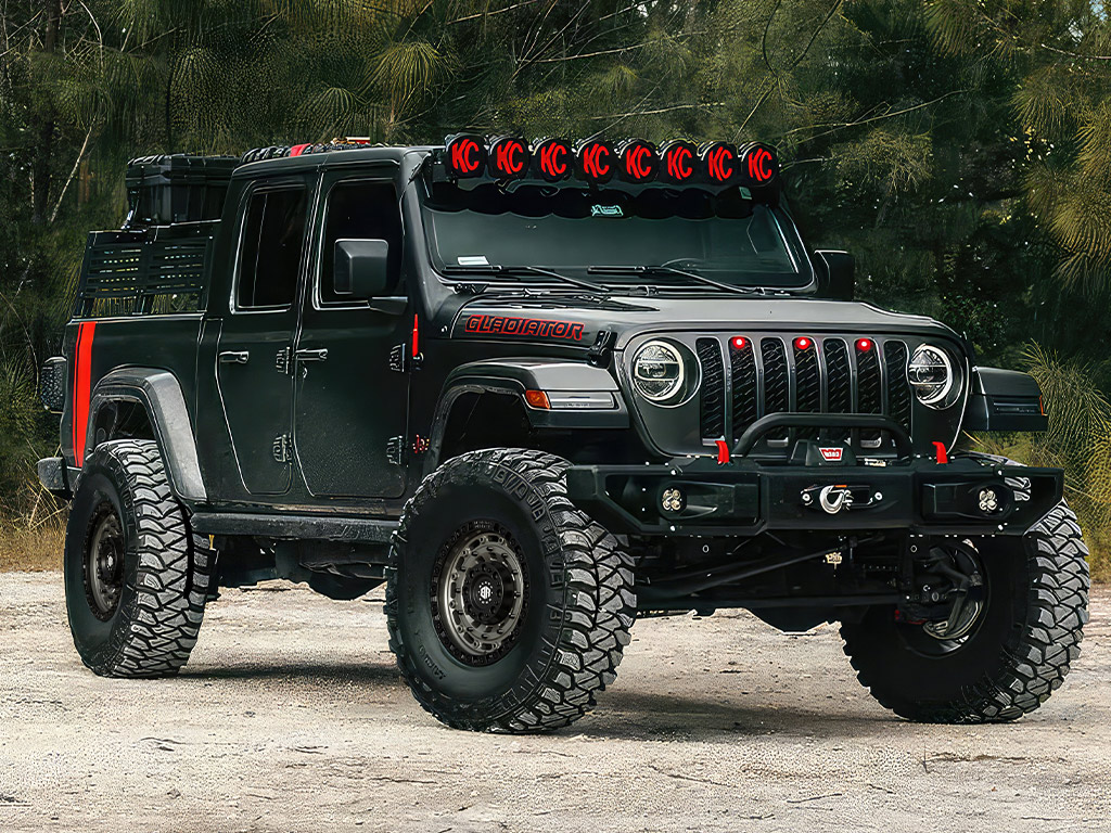 Jeep Wrangler | Black Rock Military Gunmetal Grey Black Ring Wheels