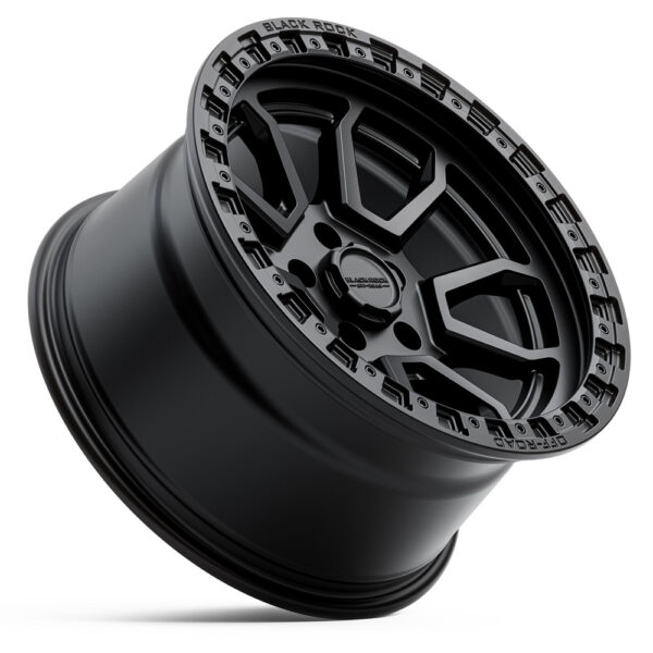 Black Rock Cobra 5S Satin Black Wheels | Off-Road 4x4 Rims