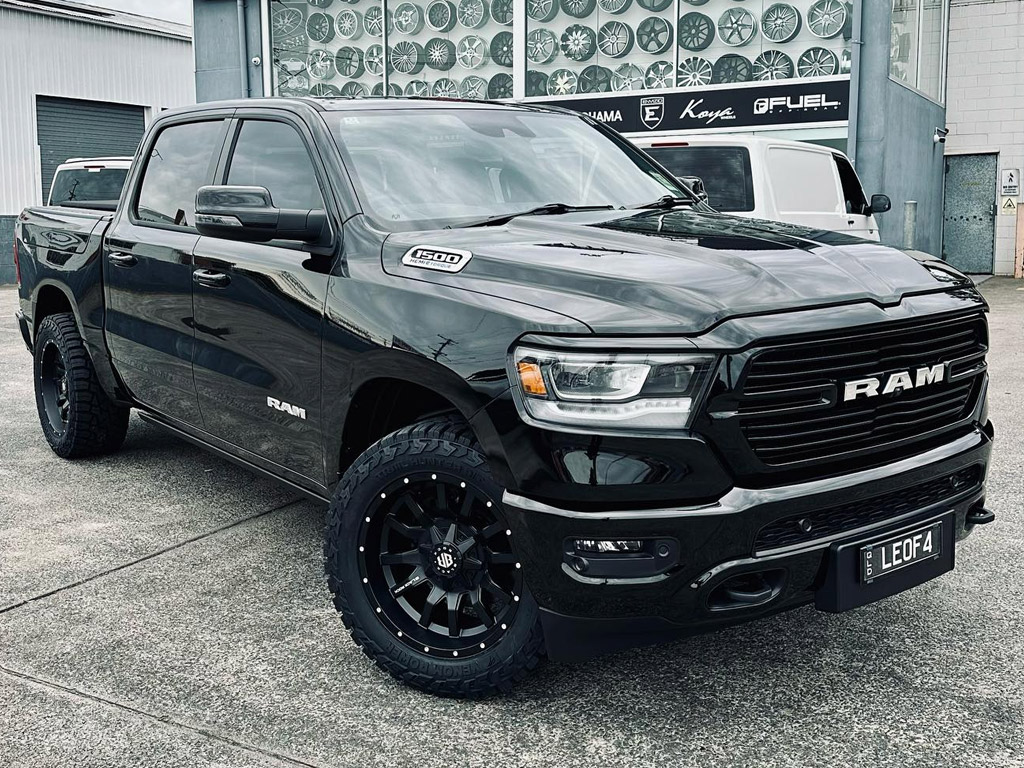 Dodge Ram 1500 | Black Rock Predator Satin Black Wheels