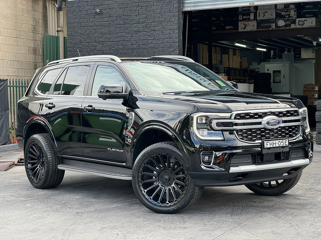 Ford Everest | Black Rock Empire Satin Black Wheels