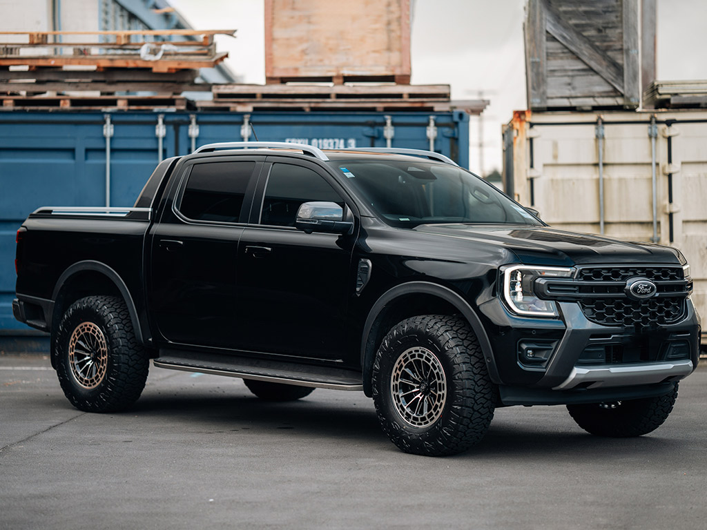 Ford Ranger | Black Rock Vortex Gloss Black Machined Wheels